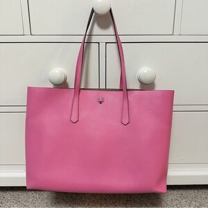 Kate Spade Women’s Hot Pink Tote Bag with Matching Zipper Pouch